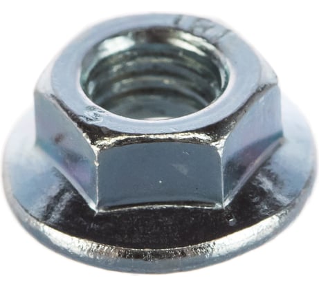 Гайка с фланцем Стройбат DIN 6923 М 5 белый цинк 20 шт 335120