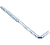 Г-образный крюк Стройбат 8,0х100 белый цинк 1 шт 219001