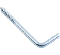 Г-образный крюк Стройбат 3,5x35 белый цинк 4 шт 107111