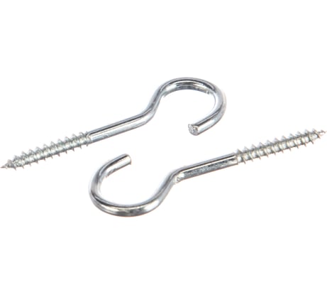 Крюк-полукольцо Стройбат 4,0x50 белый цинк 2 шт 074211