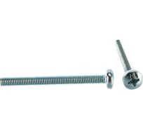 Полукруглый винт Стройбат DIN 7985 М6x60 белый цинк 5 шт 243851