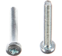 Полукруглый винт Стройбат DIN 7985 М3x20 белый цинк 20 шт 092851