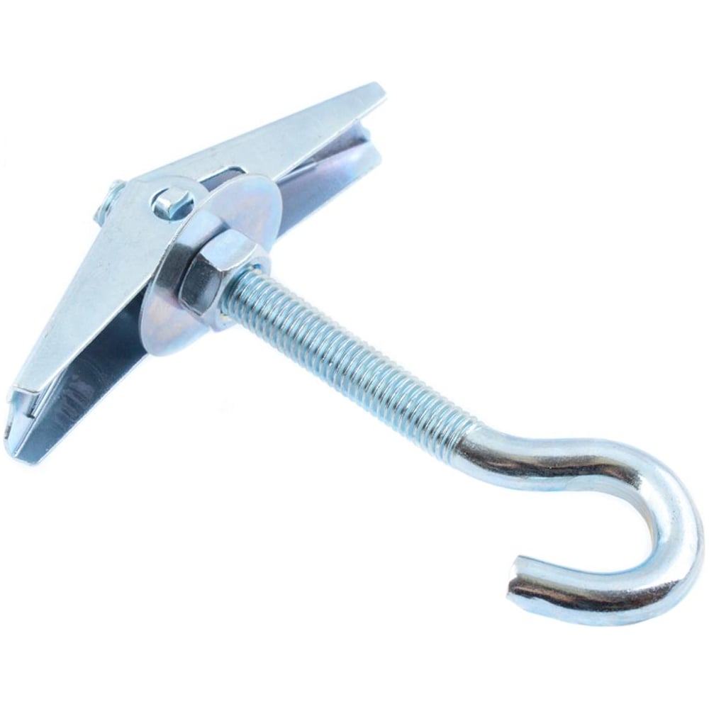 Купить Складной пружинный дюбель с крюком Стройбат М4 белый цинк 1 шт ...