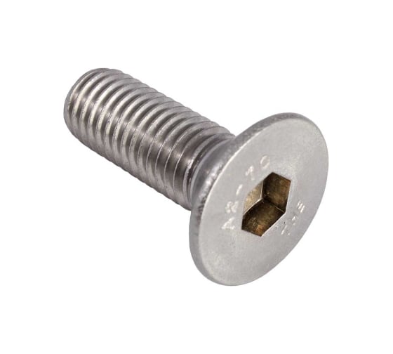 Винт потай Доброга с внутренним шестигранником, М8x70 мм, цинк, DIN 7991, 200 шт. ТД-00016868 1