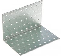 Равносторонний крепёжный уголок КРЕП-КОМП KUR 50х50х100х2.0 мм 25шт кур50100п