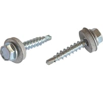 Саморез Доброга шестигранная головка, 4.8x35 цинк, сверло, 3 500 шт. ЦБ-00028358