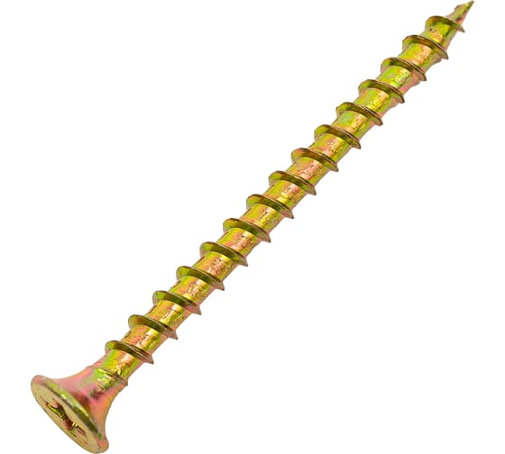Саморез ГКД Доброга 4,2x65, желтый цинк, 2500 шт. ЦБ-0035485 1