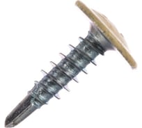 Саморез с пресс-шайбой Доброга 4,2x16 цинк, сверло, 1000 шт. RAL1015 Светлая слоновая кость ЦБ-00019885