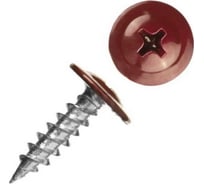 Саморез с пресс-шайбой Доброга 4,2x16 цинк 1000 шт. RAL3011 Красно-коричневый ЦБ-00017867