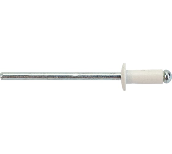 Заклепка вытяжная Доброга 4x10 цинк RAL 9003 Белый 1000 шт. ТД-00004393
