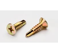 Саморез оконный Доброга 3,9x19, желтый цинк,, сверло, 18000 шт. ТД-00007243
