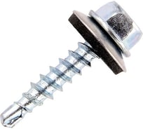 Кровельный саморез Крепстандарт оцинк. сверло 4,8х76 30шт конт. 0,28л к0612