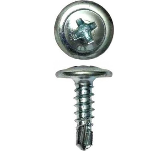 Саморез с пресс-шайбой Крепстандарт сверло 4,2х38 120шт конт. 0,28л к0239 1