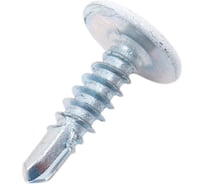 Крашеный саморез с пресс-шайбой со сверлом КВАДРА 4.2x16 мм, RAL 9003, уп. 20 шт. 900316220812