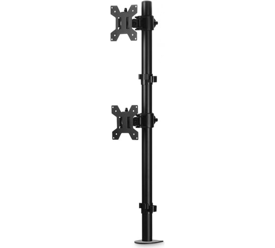 Кронштейн для мониторов ЖК BURO M063 черный, 17"-27" макс. 8 кг, крепление к столешнице, поворот и наклон 1174942