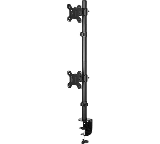 Кронштейн для мониторов ЖК BURO M063 черный, 17"-27" макс. 8 кг, крепление к столешнице, поворот и наклон 1174942