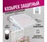 Козырек (навес) защитный ВПМ одинарный, белый, ПК сотовый прозрачный 6 мм 6188948 2