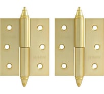 Петля НОРА-М 610-3" SВ мат.латун.покр. левая 2,5 мм №2 12144