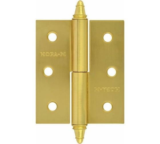 Петля НОРА-М 610-3" SВ мат.латун.покр. левая 2,5 мм №2 12144
