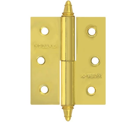 Петля НОРА-М 610-3" PB латун.покр. левая 2,5 мм №2 10613