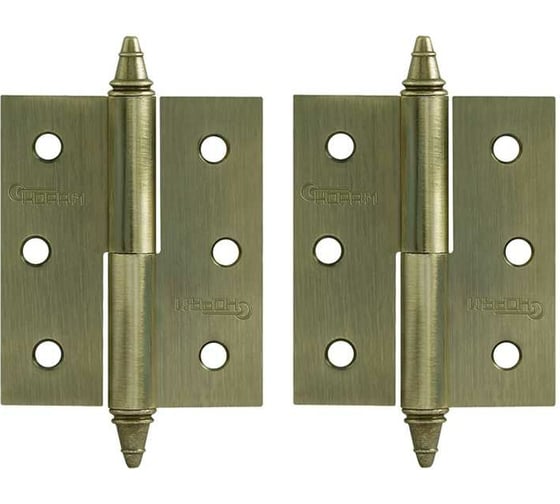 Петля НОРА-М 610-3" AВ брон.покр. левая 2,5 мм №2 11630 1