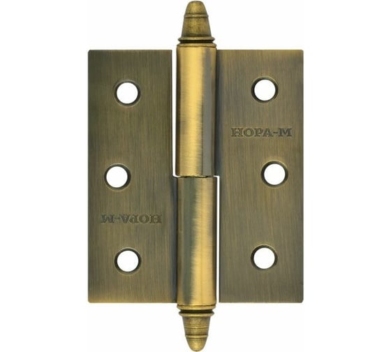 Петля НОРА-М 610-3" AВ брон.покр. правая 2,5 мм №2 11631 1