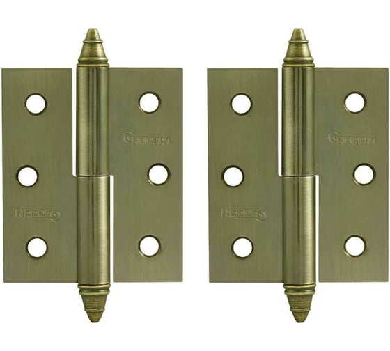 Петля НОРА-М 610-3" AВ брон.покр. правая 2,5 мм №2 11631