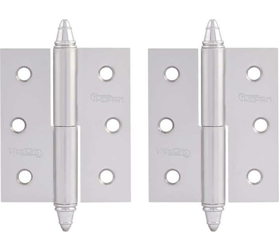 Петля НОРА-М 610-3" мат.хром.покр. правая 2,5 мм №2 12919