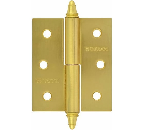 Петля НОРА-М 610-3" SВ мат.латун.покр. правая 2,5 мм №2 12145