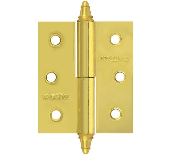 Петля НОРА-М 610-3" PB латун.покр. правая 2,5 мм №2 10614 1