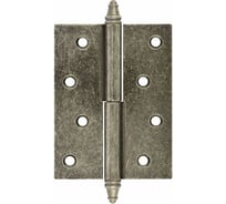 Петля НОРА-М 610-4" застар.серебро левая 5458