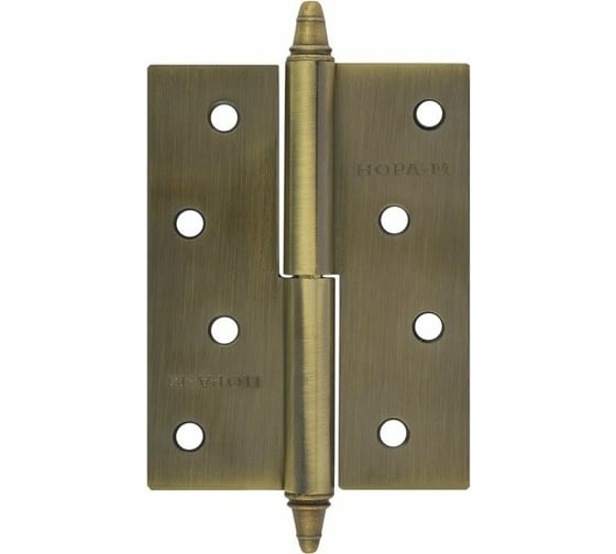 Петля НОРА-М 610-4" AВ брон.покр. правая 2,5 мм №2 10607