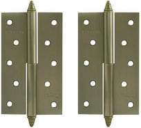 Петля НОРА-М 610-5" AВ брон.покр. левая 2,5 мм №2 10617