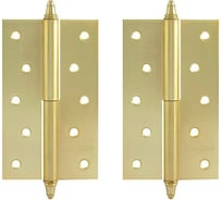 Петля НОРА-М 610-5" SВ мат.латун.покр. левая 2,5 мм №2 10621