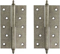 Петля НОРА-М 610-5" застар.серебро правая 125x75x2.5 5464