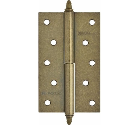 Петля НОРА-М 610-5" застар.бронза правая 125x75x2.5 5463