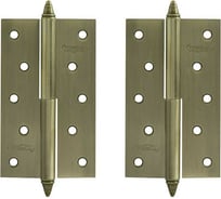 Петля НОРА-М 610-5" AВ брон.покр. правая 2,5 мм №2 10618