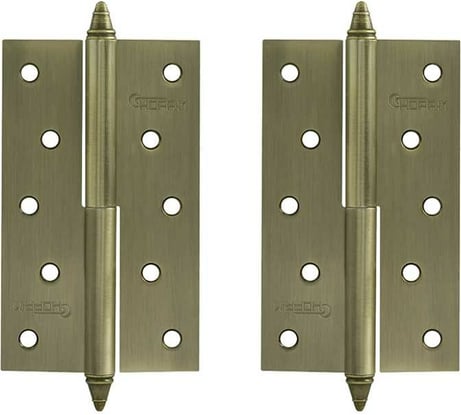 Петля НОРА-М 610-5" AВ брон.покр. правая 2,5 мм №2 10618
