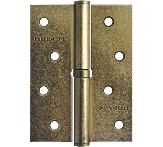Петля НОРА-М 750-4" застар.бронза левая 2,5 мм 12943