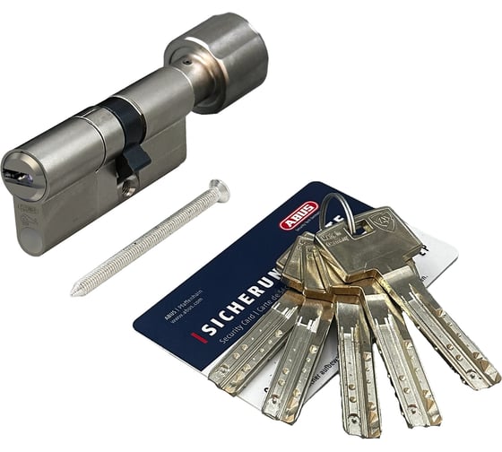 Механизм цилиндровый ABUS BRAVUS 3500 MAGNET 125(65x60В) ключ/вертушка MX PRO NI, 5 ключей 11002515 1