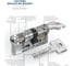 Механизм цилиндровый ABUS BRAVUS 3500 MAGNET 135(100x35В) ключ/вертушка MX PRO NI, 5 ключей 11002550 5