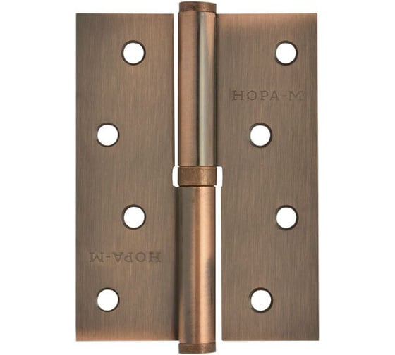 Петля НОРА-М 750-4" медн.покр. правая 2,5 мм №2 10591