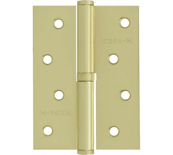 Петля НОРА-М 750-4" мат.латун.покр. правая 2,5 мм №2 10589
