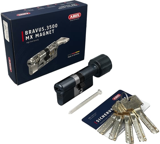 Механизм цилиндровый ABUS BRAVUS 3500 MAGNET 140(40x100В) ключ/вертушка MX PRO MBL, 5 ключей 11003253