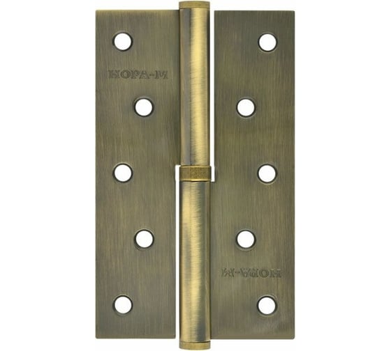 Петля НОРА-М 750-5" брон.покр. левая 2,5 мм №2 11626 1