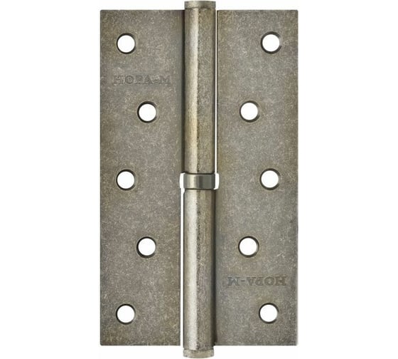 Петля НОРА-М 750-5" застар.серебро левая 2,5 мм 12949