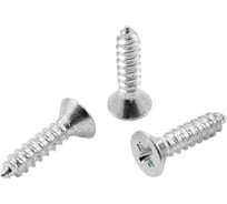 Саморез Квадра DIN 7982, 2.2x6.5 мм, цинк, кор. 2000 шт., потай, шлиц PH1, острый 822265072000