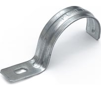 Металлическая однолапковая скоба Промрукав усиленная, противопожарная, СМОУ d38-40 мм, 50 шт. PR13.02405