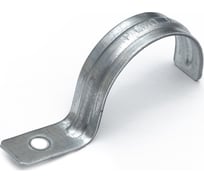 Металлическая однолапковая скоба Промрукав усиленная, противопожарная, СМОУ d38-40 мм, отв. d 6.5 мм, 50 шт. PR13.02429