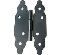 Петля фигурная Дверной Страж 230x130 мм, черная ДС74150